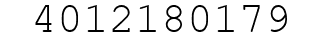 Number 4012180179.