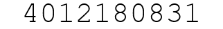 Number 4012180831.