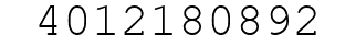 Number 4012180892.