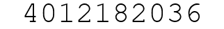 Number 4012182036.