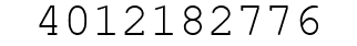 Number 4012182776.