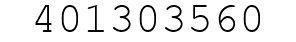 Number 401303560.