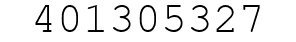 Number 401305327.