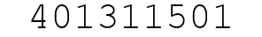 Number 401311501.