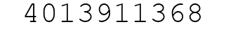 Number 4013911368.