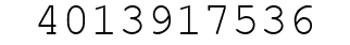 Number 4013917536.