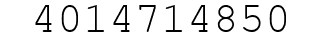 Number 4014714850.