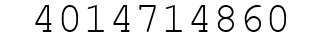 Number 4014714860.