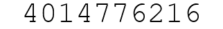 Number 4014776216.