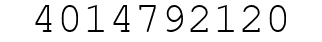 Number 4014792120.