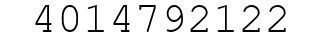 Number 4014792122.