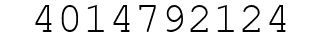 Number 4014792124.
