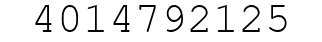 Number 4014792125.
