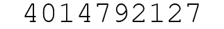 Number 4014792127.