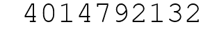 Number 4014792132.