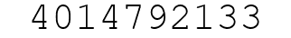 Number 4014792133.