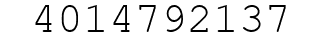 Number 4014792137.