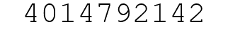 Number 4014792142.