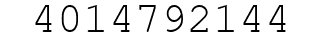 Number 4014792144.