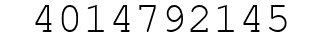 Number 4014792145.