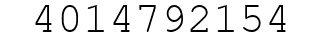 Number 4014792154.
