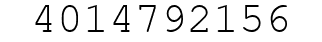 Number 4014792156.