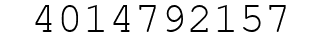 Number 4014792157.