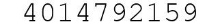 Number 4014792159.