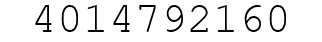 Number 4014792160.