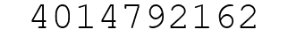 Number 4014792162.