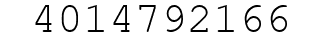 Number 4014792166.