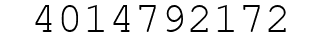 Number 4014792172.