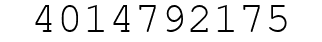 Number 4014792175.
