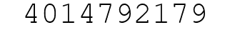 Number 4014792179.