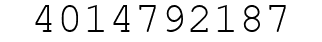 Number 4014792187.