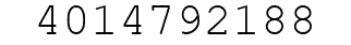 Number 4014792188.