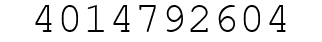 Number 4014792604.