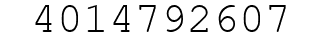 Number 4014792607.