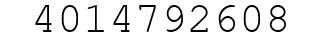 Number 4014792608.
