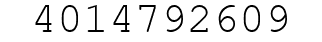Number 4014792609.