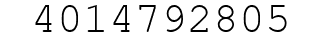 Number 4014792805.