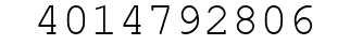 Number 4014792806.