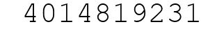 Number 4014819231.