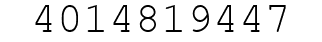 Number 4014819447.