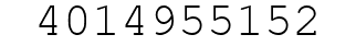 Number 4014955152.