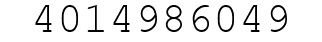 Number 4014986049.