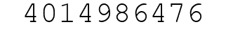 Number 4014986476.