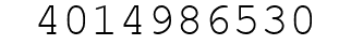 Number 4014986530.