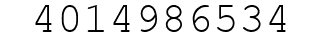 Number 4014986534.
