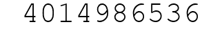 Number 4014986536.